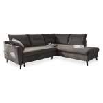 Tumehall sametne nurgadiivan L, paremas nurgas Stylish Stan - Miuform