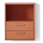 Tellistepunane seinale kinnitatud &ouml;&ouml;kapp 2 sahtliga Keep by Hammel - Hammel Furniture