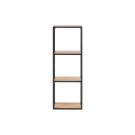 Must tammedekooriga seina raamaturiiul 37x108 cm Seaford - Actona