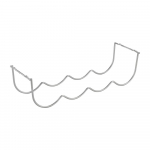 Seinale paigaldatav metallist veinihoidik 4 pudelile My-Bottle - Metaltex