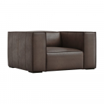 Pruun nahast tugitool Madame - Windsor & Co Sofas