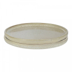 Beež taldrikud 2 tk komplektis kivist &oslash; 20 cm Sand Grain - Mette Ditmer Denmark