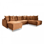 Tellisev&auml;rvi velvetist nurgadiivanvoodi (parem nurk/"U") Lazy Lukka - Miuform