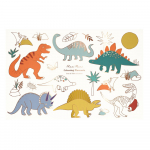 Pabertaldrikud 8 tk komplektis 28x42,5 cm Dinosaurs - Meri Meri