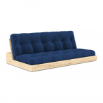 Sinine velvetist diivanvoodi 196 cm Base - Karup Design