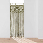 Khakiv&auml;rvi uksekardin 90x200 cm Macarena - douceur d'int&eacute;rieur