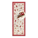 Punane j&otilde;ulumotiividega puuvillaseguga koridorivaip 80x200 cm Toy's Delight Red Christmas - Villeroy&Boch