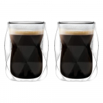 Topeltseintega espressotassid 2tk komplektis 100 ml Geo - Vialli Design