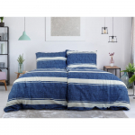 Sinine krepp voodipesu &uuml;heinimesevoodile 140x200 cm Blue Line - B.E.S.