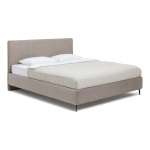 Taupe polsterdatud kaheinimesevoodi koos voodip&otilde;hjaga 160x200cm Noira Slim - Bonami Selection