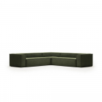 Roheline velvetist nurgadiivan Blok - Kave Home
