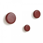 Punased seinale kinnitatavad puidust konksud 3tk komplektis Nadue - Kave Home