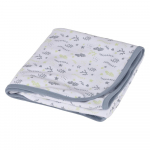Valge-hall puuvillane laste tekk 75x75 cm Ocean - B&eacute;b&eacute; Douceur