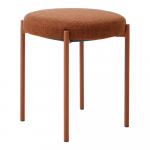 Terrakottapunane metallist taburet Pelican - Unique Furniture
