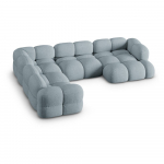 Helesinine nurgadiivan (vasak nurk/U-kujuline) Loretto &ndash; Cosmopolitan Design