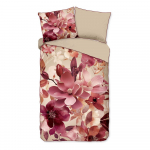 Roosa-beež pikendatud satiin-puuvillast voodipesu &uuml;heinimesevoodile 140x220 cm Chaja - Descanso