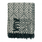 Roheline/beež taaskasutatud puuvillast tekk 130x160 cm Ugento - Bloomingville