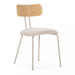 Beež/naturaalne polsterdatud s&ouml;&ouml;gitool Olimpia - MOME