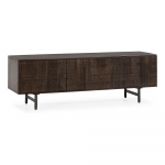 Tumepruun mangopuidust telekaalus 145x48x40 cm Kalai - MOME