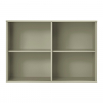 Khaki v&auml;rvi rippuv raamaturiiul 89x61x32,5 cm Mistral - Hammel Furniture