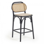 Mustas baaritool (istme k&otilde;rgus 65 cm) Doriane &ndash; Kave Home