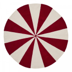 Punane/valge laste puuvillasegust vaip &oslash;100 cm Wirla - Kave Home