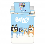 Sinine puuvillane laste voodipesu 100x135 cm Bluey - Jerry Fabrics