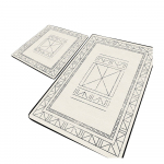 Kreemid vannitoamatid 2tk komplektis 60x100 cm Touch - Foutastic