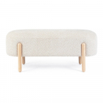 Kreemjas polsterdatud buklee-kangast pink Dayla - Bizzotto