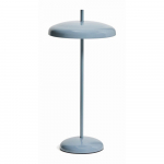 Sinine LED-laualamp h&auml;mardatava valgustugevusega ja metallvarjuga (k&otilde;rgus 35 cm) Porte - Kave Home