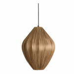 Pruun ripplamp tekstiilist varjuga, &oslash; 12 cm Verita - Light & Living