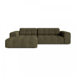 Khaki v&auml;rvi &scaron;enill-nurgadiivan (vasak nurk/diivanvoodiga) Chicago - Cosmopolitan Design
