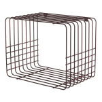 Burgundiapunane astmeline metallriiul 38 cm Wire - Mette Ditmer Denmark