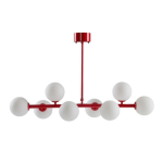 Punane/valge opaalklaasist laevalgusti 30x104 cm Ekman - Jotex