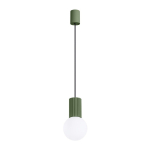 Roheline opaalklaasist ripplamp &oslash; 12 cm Orbital - Sollux