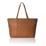 Cognac pruun nahast k&auml;ekott Cognac - Federica Bassi