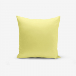 Kollane padjap&uuml;&uuml;rileht puuvillase seguga , 45 x 45 cm - Minimalist Cushion Covers