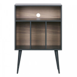 Must m&auml;nni t&auml;ispuidust kummut plaadim&auml;ngijale 60x83x44 cm James &ndash; WOOOD