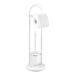 Valge WC-hari koos tualettpaberi hoidjaga Siena - Wenko