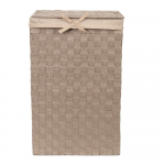 Pruun pesukorv kaanega Pesukorv Linane, k&otilde;rgus 60 cm - Compactor