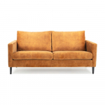 Kollane sametne diivan 153 cm Adagio - Scandic