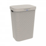 Beež plastist pesukorv 55 l Country - Rotho