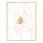 Metallist seinakaunistus 60x80 cm Hands on Face - Mauro Ferretti