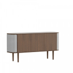 Hallikaspruun madal kapp tammepuust 150x75 cm Treasures - UMAGE