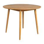 &Uuml;mmargune s&ouml;&ouml;gilaud tammedekooriga &oslash; 120 cm Fabio - White Label