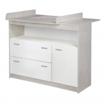 Valge m&auml;hkimislaud tammedekooriga 117x98 cm Julia &ndash; Roba