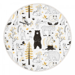 Kollane-valge laste vaip &oslash; 80 cm Comfort - Mila Home