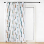 Valge-sinine voile kardin 140x280 cm Lisana - douceur d'int&eacute;rieur