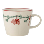 Kreemjas j&otilde;ulumotiiviga kamenist kruus, 380 ml Yule &ndash; Bloomingville