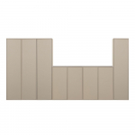 Kreem m&auml;nnipuidust modulaarne kapp 400x200 cm Daily - vtwonen